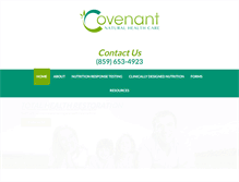 Tablet Screenshot of covenantnaturalhealthcare.com